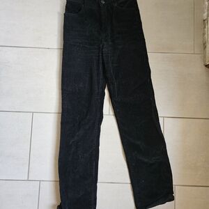 Wilfred Black Corduroy Straight Leg Pants Sz 0